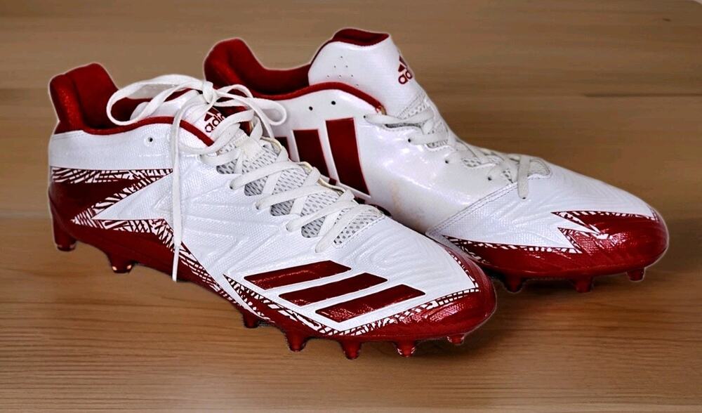 Adidas Freak X Carbon Low Top Shoes Football Cleats Men’s 15 BY3098 White Red